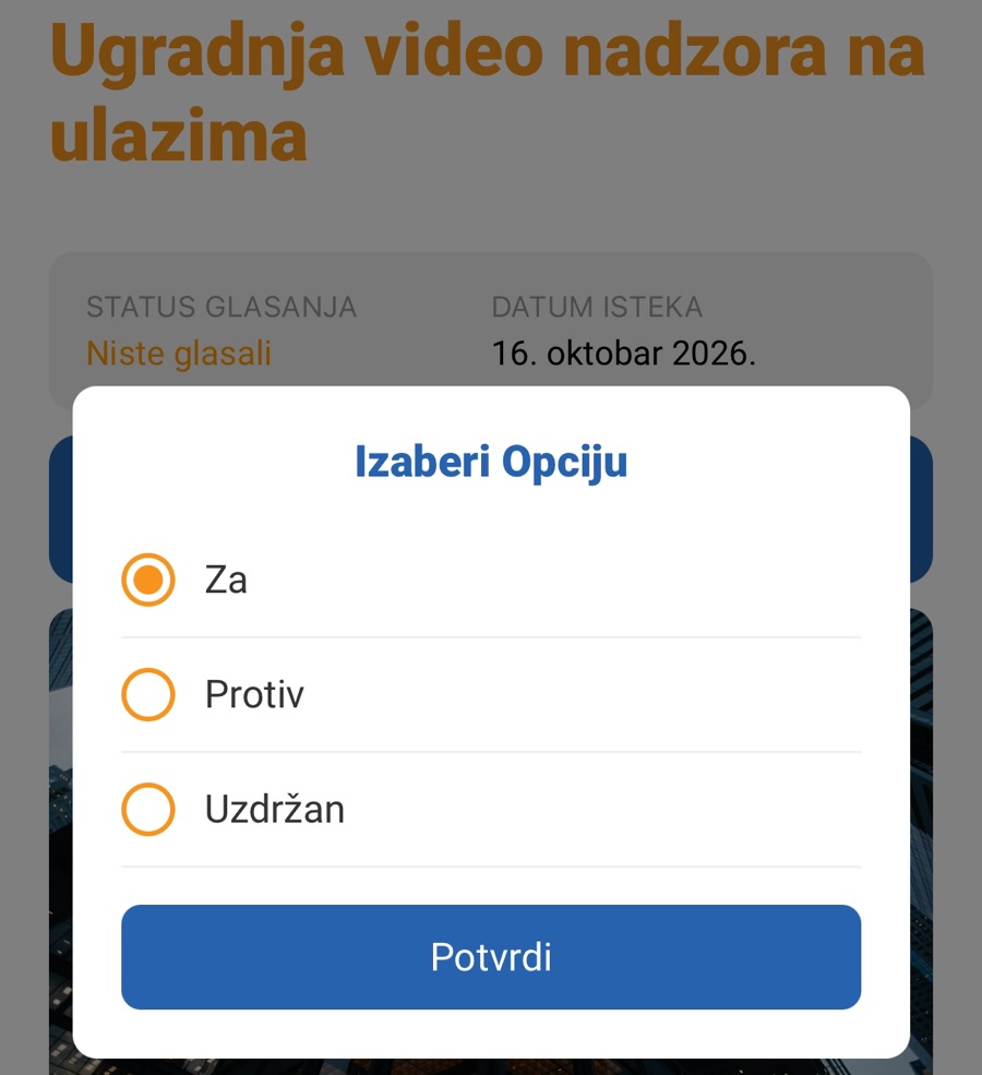 Anketa u aplikaciji